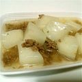 yuumariro's cooksnap of when they made だいこんと鶏ミンチのあんかけ.