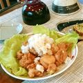 ゆのち♡'s cooksnap of when they made 鶏もも肉の竜田揚げおろしポン酢.