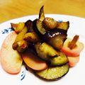 myahomyaho's cooksnap of when they made 茄子とかまぼこの味ポン炒め.