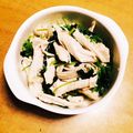 myahomyaho's cooksnap of when they made レンジで簡単！鶏胸肉の酒蒸し三つ葉和え.