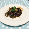 鈴子☆'s cooksnap of when they made シェフ直伝！簡単イカスミのスパゲティー.