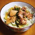 puel's cooksnap of when they made ひとりご飯で♪鶏と白菜丼.