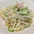 うさこママ★'s cooksnap of when they made もやしモリモリ簡単！キムチマヨサラダ♪.
