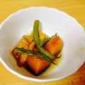 mantacarp's cooksnap of when they made 厚揚げとかぼちゃとインゲンの田舎風煮物.