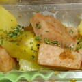 大森ヨーグルト's cooksnap of when they made お弁当にSRで新じゃがとスパム炒め風弁.