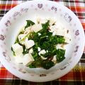 びんび❤'s cooksnap of when they made モロヘイヤと豆腐の梅和え.