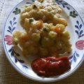 ルロワ・モワ's cooksnap of when they made オーブンで♪ズッキーニとえびのかき揚げ.