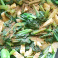 Jaye's cooksnap of when they made 簡単！小松菜と油揚げ炒め.