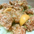 Mizu0075's cooksnap of when they made 塩レモンソースDEジューシー鶏のから揚げ.
