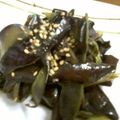ソネチコ's cooksnap of when they made 茄子の皮のきんぴらにんにく風味.