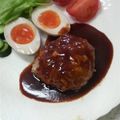 サーフブレイド's cooksnap of when they made 超ふっくらジューシー❤ハンバーグの焼き方.