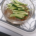 hozunyam's cooksnap of when they made 寒天！？ところてんのきゅうりサラダ～.