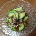 KADOちゃん's cooksnap of when they made もずくときゅうりの酢の物.