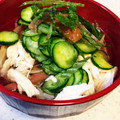 葉っぱかーさん's cooksnap of when they made 鶏ささみと梅の冷やし茶漬け.