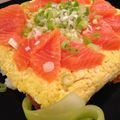 Astorito's cooksnap of when they made ケーキ型de彩り綺麗な押し寿司♡.