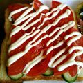 チョイコ's cooksnap of when they made 夏のトースト✿きゅうり＆トマト.