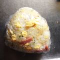 anthem0507's cooksnap of when they made ウインナーとタマゴのコンソメおにぎり.