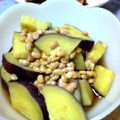 nattoh's cooksnap of when they made 納豆とさつまいものやさしい煮物★.