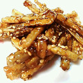 ももいろチューリップ's cooksnap of when they made ごぼうの甘辛揚げ.