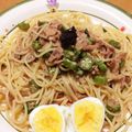 eccoinUSA's cooksnap of when they made オクラと梅干しの和風パスタ.