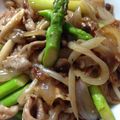 ＊Penelope＊'s cooksnap of when they made 激うま★豚肉とアスパラのオイスター炒め.