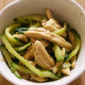 とむひま's cooksnap of when they made 冷麺風☆鶏肉ときゅうりの酢の物.