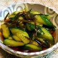 梨にゃんこ's cooksnap of when they made きゅうりの漬物２～焦がし醤油のサラキュー.