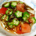 ちぃちゃんだよ！'s cooksnap of when they made 夏野菜のもずく酢和え.