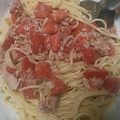 ひで0313's cooksnap of when they made 簡単プチトマトとツナの冷製パスタ.
