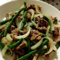 こいのぼりまき's cooksnap of when they made 牛肉とさやいんげんの塩だれ炒め.