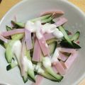 たっちっち☆'s cooksnap of when they made ハムときゅうりのサラダ.