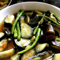 RikA96's cooksnap of when they made 茄子とインゲンの揚げ浸し.