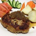 メスひでよし's cooksnap of when they made 完食♪ 初夏のオニオンソースハンバーグ.