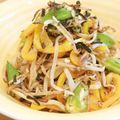 ともりん0203's cooksnap of when they made もやし・オクラ・赤ピーマンの塩昆布炒め.