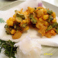 カズハKASAN's cooksnap of when they made ゴーヤとシーフードのかき揚げ.