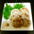shinrimyu's cooksnap of when they made 蓮根のはさみ焼き.