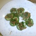 白いぐれーぷ's cooksnap of when they made ニラとおかかとゴマでカナッペ.