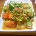 hiromi17's cooksnap of when they made レモン薫るタイ風トマト＆挽肉パクチー炒め.