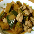 ももまろん♪'s cooksnap of when they made 鶏肉とかぼちゃの煮物.