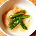 kmhtomoko's cooksnap of when they made 麩と三度豆(いんげん)・玉ねぎの煮物♪.
