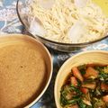 emumihq's cooksnap of when they made くるみだれとトマトだれでいただくそうめん.
