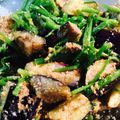 三河猫's cooksnap of when they made セリと茄子の胡麻生姜.