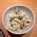 ゆみちーん's cooksnap of when they made きゅうりとちくわの胡麻マヨ和え.