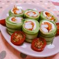 赤い電話's cooksnap of when they made ＊オシャレなキュウリ巻き＊.