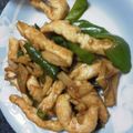 カラえり's cooksnap of when they made 鶏むね肉でヘルシー青椒肉絲.