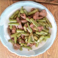 とらららん's cooksnap of when they made 牛肉といんげんの炒め物☆Ｗ生姜☆.