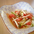 ＳＢタグ's cooksnap of when they made 夏野菜のもずく酢和え.