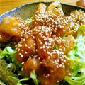 ぽにょろん's cooksnap of when they made ご飯が進む♡胡麻味噌チキン.