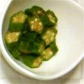 ma___111's cooksnap of when they made おなかすっきりオクラのにんにく醤油炒め.