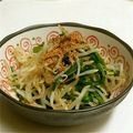 Fire-King's cooksnap of when they made ニラともやしのナムル♪.